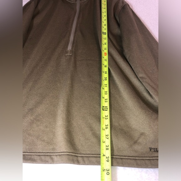 Filson men’s Trapper Creek Fleece Pullover XL Lichen Polartec Performance - Picture 6 of 13